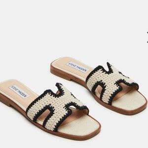 STEVE MADDEN HADYN CREAM MULTI SANDAL